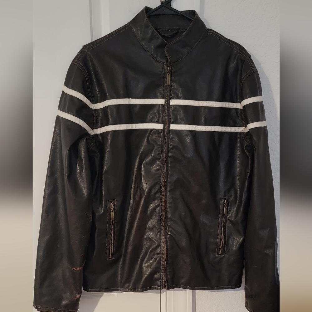 Toxic Hazard Medium Leather Jacket